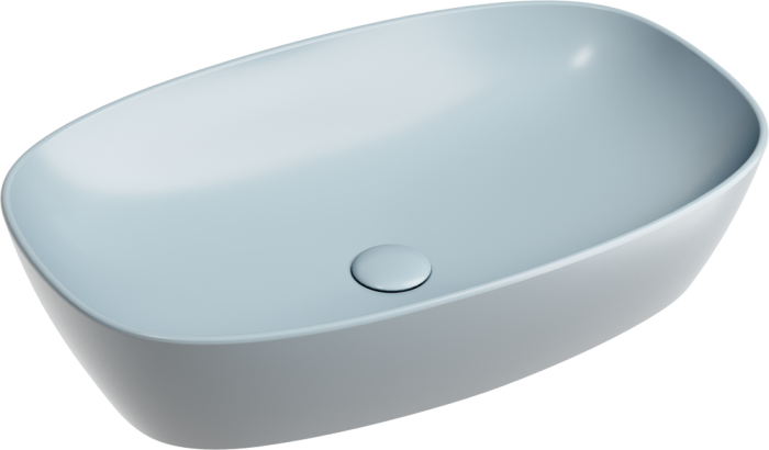 Ceramicanova раковина накладная element, cn6049mhl цвет: серо-голубой