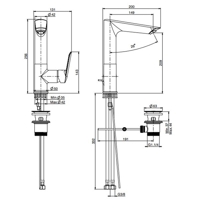 Fima Carlo Frattini смеситель на раковину, литьевой вращающийся излив, spot, хром арт. f3011fcr