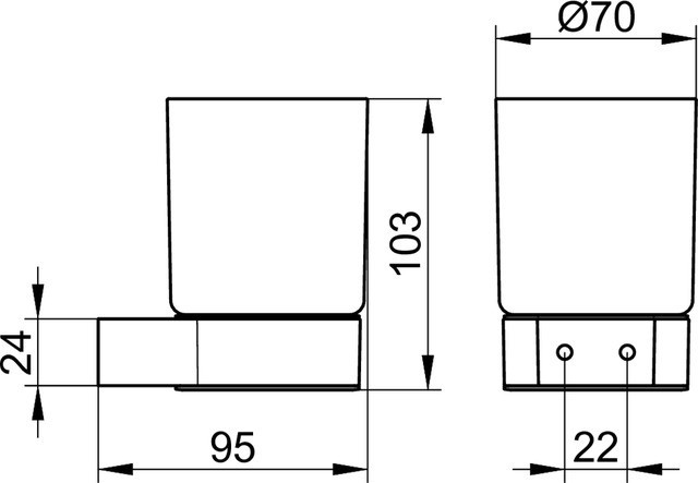 Keuco стакан акриловый зап/часть, plan, прозрачный арт. 14950 000100