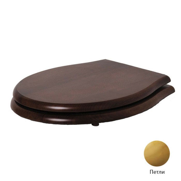 Azzurra Сиденье для унитаза JUBILAEUM, 1800NM/F noce/oro цвет: коричневый