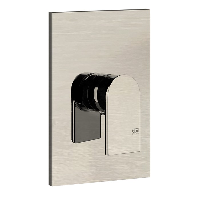 Gessi Смеситель для душа, встраиваемый, на 1 позицию, Emporio Via manzoni, 44632#149 цвет: finox brushed nickel