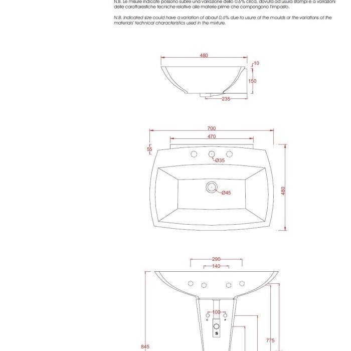 ArtCeram раковина для ванной комнаты, mrs.patternjz17 jazz цвет: белый