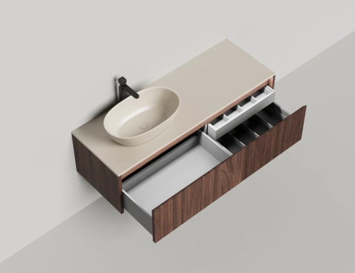 Salini подвесная тумба 1400, domino, 27d214 цвет: коричневый