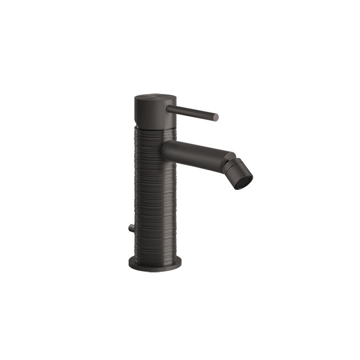 Gessi Смеситель для биде на 1 отв., с донным клапаном, излив: 118мм, 316, 54307#707 цвет: brushed black metal pvd