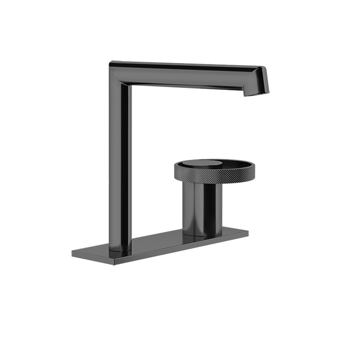Gessi Смеситель для раковины, на 2 отв., высота излива 14.1см., Anello, 63315#299 цвет: black xl