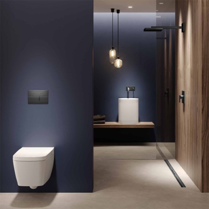 TECE профиль для душа, 1200 мм, polished black chrome, drainprofile - 671211