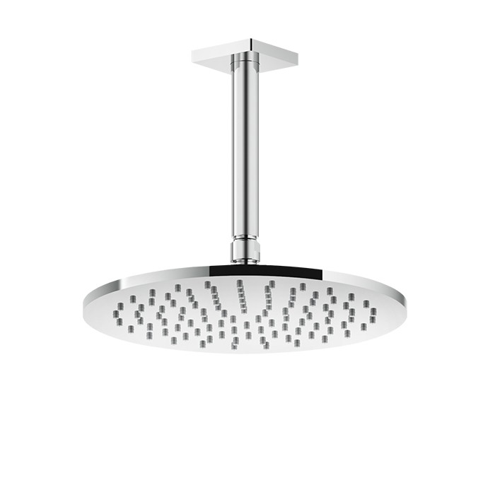 Gessi Потолочная душевая головка шарнирная на 1/2", d250мм, длина изгот. под заказ (105 - 1855мм), Rilievo, 59150#031 цвет: хром