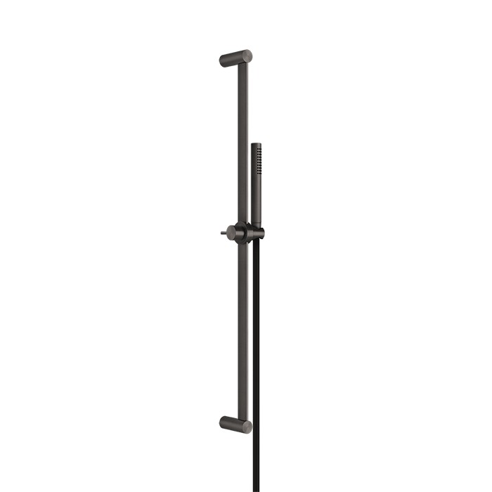 Gessi Штанга в комплекте с душевой лейкой с легкой очисткой, шланг 1,50 м, 316, 54044#707 цвет: brushed black metal pvd