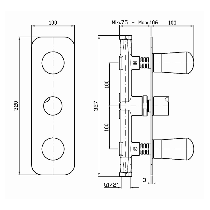 Zucchetti смеситель для ванны-душа, nude, хром арт. znu695