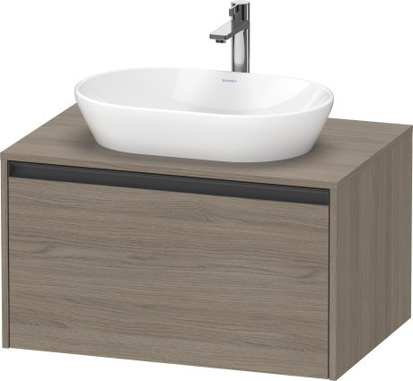 Duravit тумба подвесная под раковину 550 мм х 800 мм х 459 мм, ketho.2, k24885035350000 цвет: дуб терра