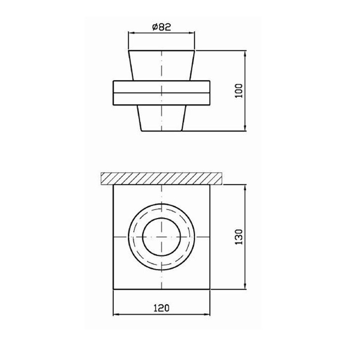 Zucchetti стакан для зубных щеток, подвесной, nude, хром/матовое стекло арт. zad713