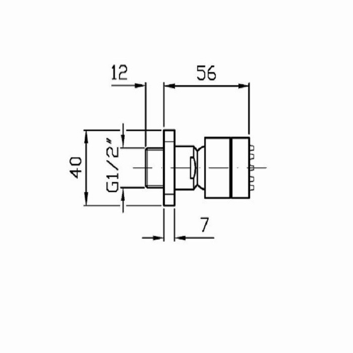 Zucchetti форсунка для душа, боковая, jingle, хром арт. z92899
