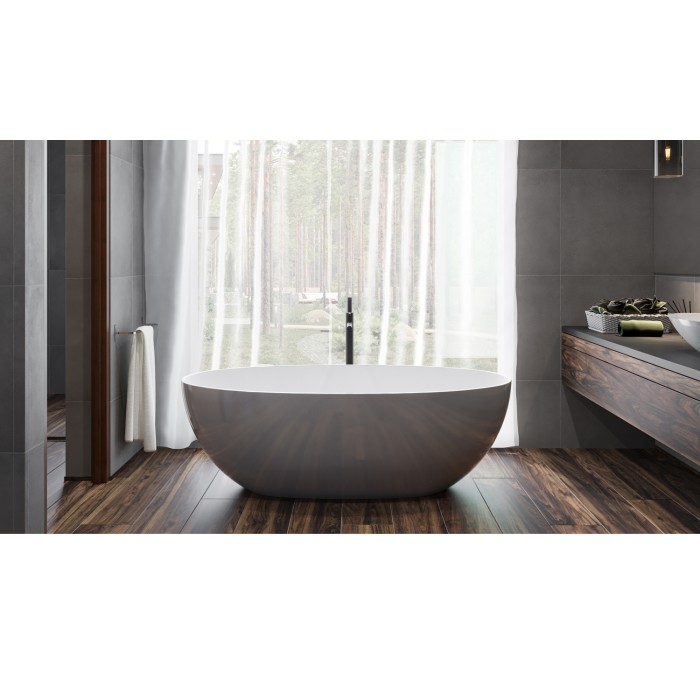 Отдельностоящая ванна 170x87, Whitecross Diamond, белый глянец арт. 0201.170087.100