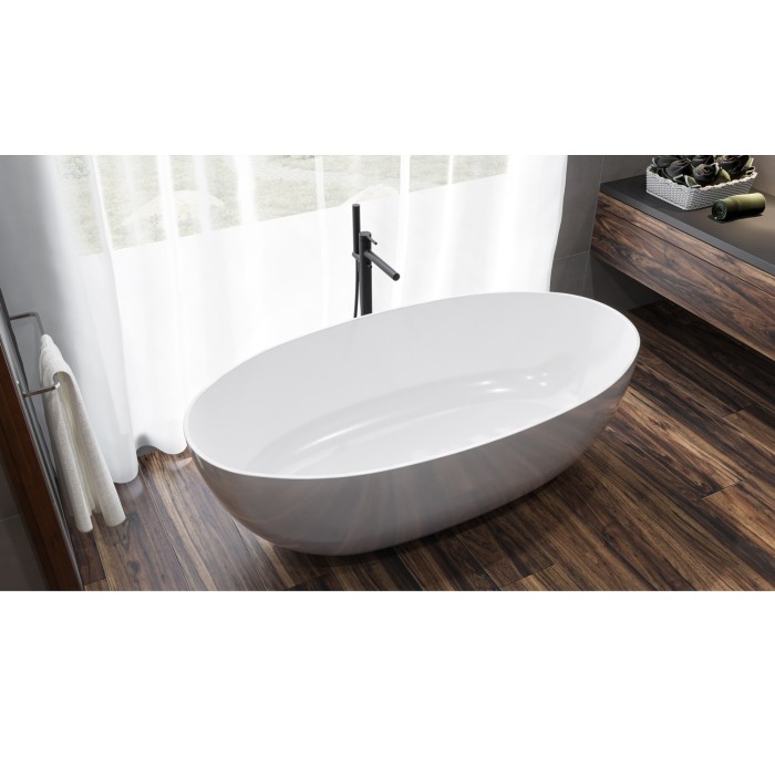 Отдельностоящая ванна 170x87, Whitecross Diamond, белый глянец арт. 0201.170087.100