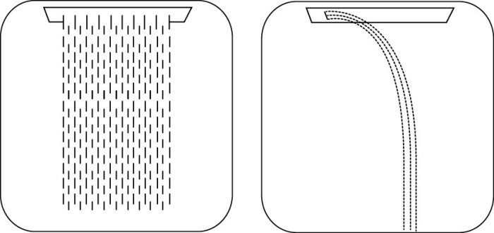 Bossini верхний душ 2 режима с led подсветкой, dream, хром арт. h38916.030