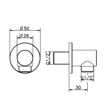 Cisal шланговое подключение ds01733040 shower cisal, цвет: чёрный матовый