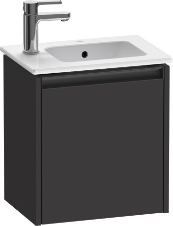 Duravit тумба подвесная под раковину 292 мм х 410 мм х 440 мм, с 1 дверцей, ketho.2, k25060r80800000 цвет: графит суперматовый