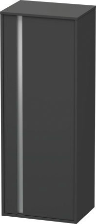 Duravit шкаф высокий правый, с тремя полками, ketho, 1267 r 49 цвет: графит матовый