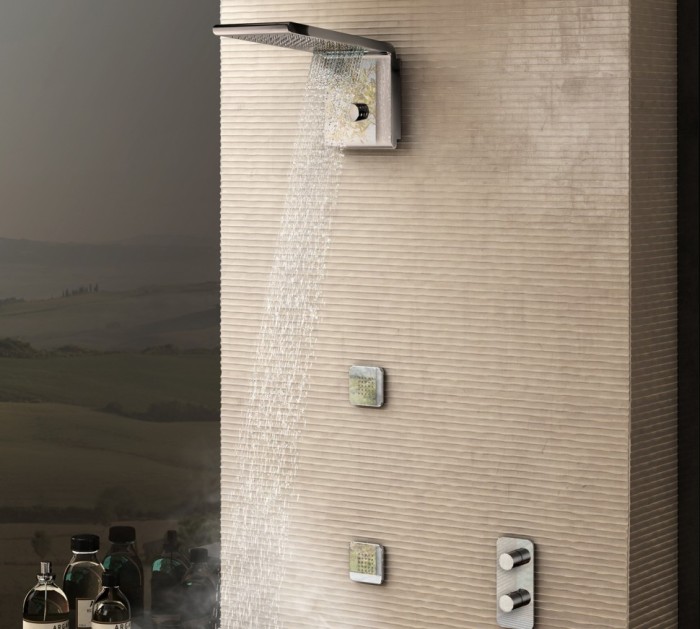 Bossini душевая панель neb, syncro, хром арт. i00590.030