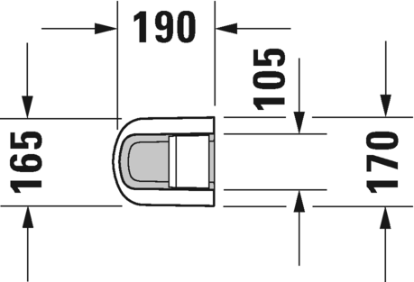 Duravit пьедестал для раковины 190 мм х 170 мм х 720 мм, no.1, 0858440000 цвет: белый глянцевый