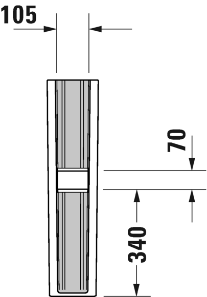 Duravit пьедестал для раковины 190 мм х 170 мм х 720 мм, no.1, 0858440000 цвет: белый глянцевый