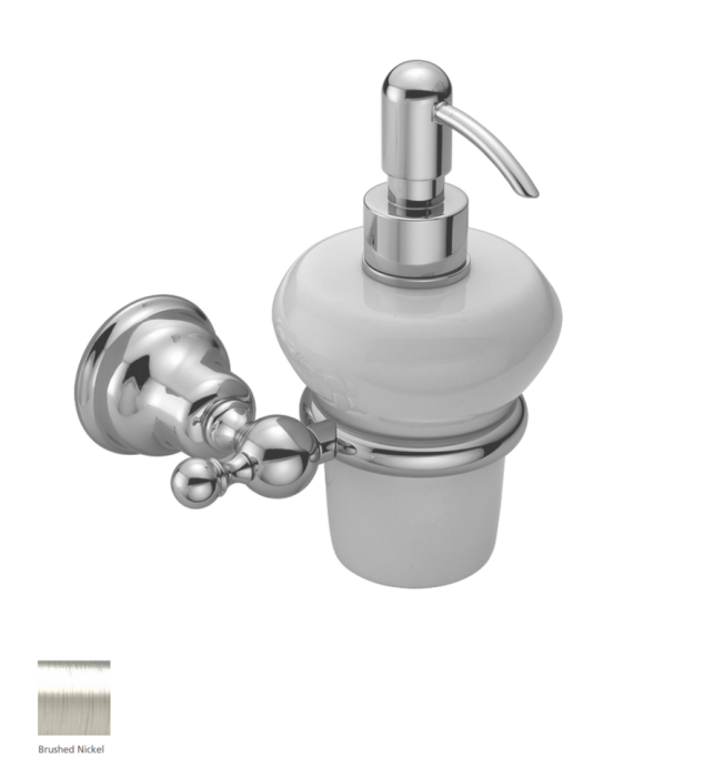 Cisal дозатор для жидкого мыла, 4024.01h.ac huber croisette, цвет: satin brushed nickel