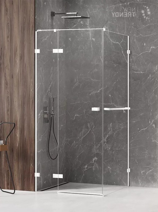 Душевое ограждение l 100x70x200, New trendy Avexa white, белый арт. EXK-2773