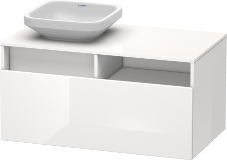 Duravit тумба подвесная под консоль, durastyle, ds 6784 l 22 цвет: белый глянцевый