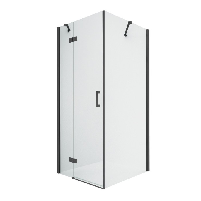 Душевое ограждение l 120x80x195, New trendy New renoma black, черный арт. D-0207A/D-0110B