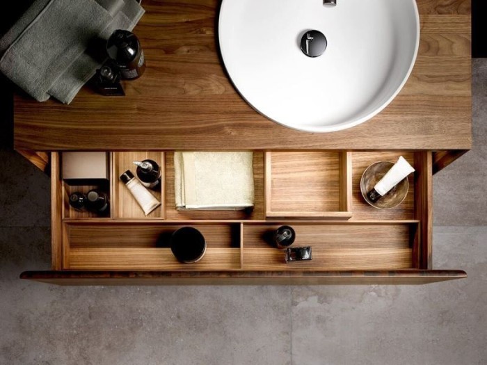 Keuco разделитель выдвижных ящиков 273х75х273 мм орех, edition lignatur, арт. 33399 800202