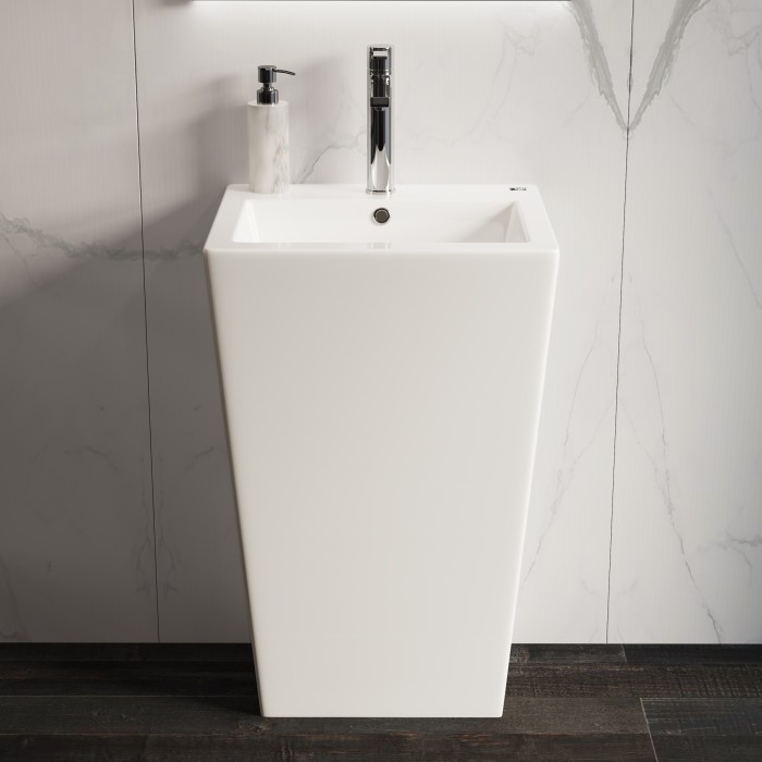 Ceramicanova умывальник-моноблок 850, cn1808 цвет: белый