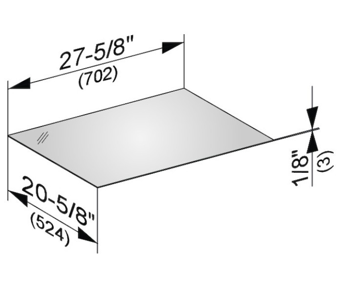 Keuco декоративная верхняя крышка из кристаллина для боковой тумбы, edition 11, арт. 31322 579000