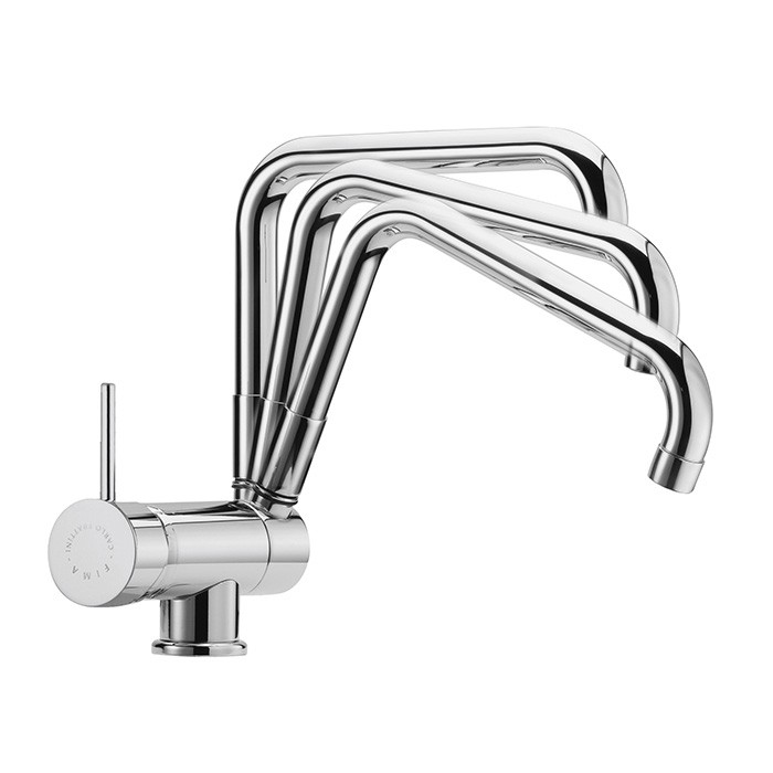 Fima Carlo Frattini смеситель для кухни опускающимся изливом, kitchen, хром арт. f7009cr