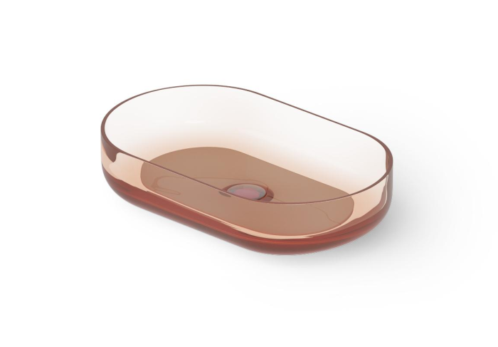 Накладная раковина 550х340хh120 мм, DEA Countertop basin, коричневый арт. DD9091 550 R9