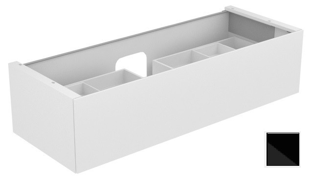 Keuco тумба подвесная под раковину с одним выдвижным фронтом, edition 11, черный арт. 31361 570000