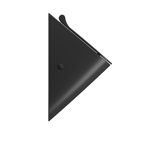 GSI Писсуар настенный черный матовый, отверстия для крышки, Community - 769626