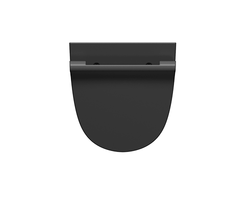 GSI Писсуар настенный черный матовый, отверстия для крышки, Community - 769626