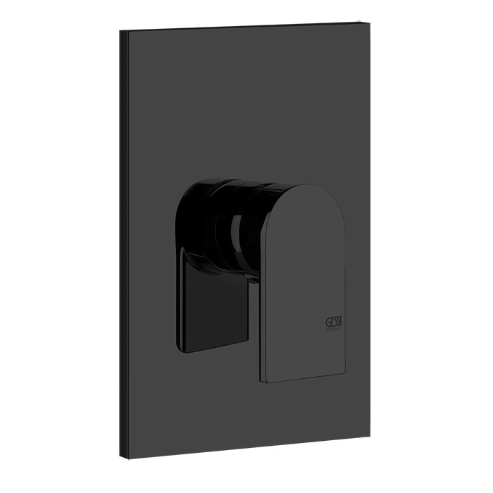 Gessi Смеситель для душа, встраиваемый, на 1 позицию, Emporio Via manzoni, 44632#299 цвет: цвет: black xl