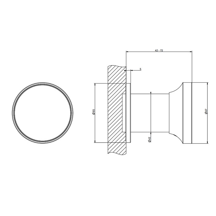 Gessi Смеситель для душа, встраиваемый на 1 выход, в комплекте вставка., Origini, 66109#707 цвет: black metal brushed pvd