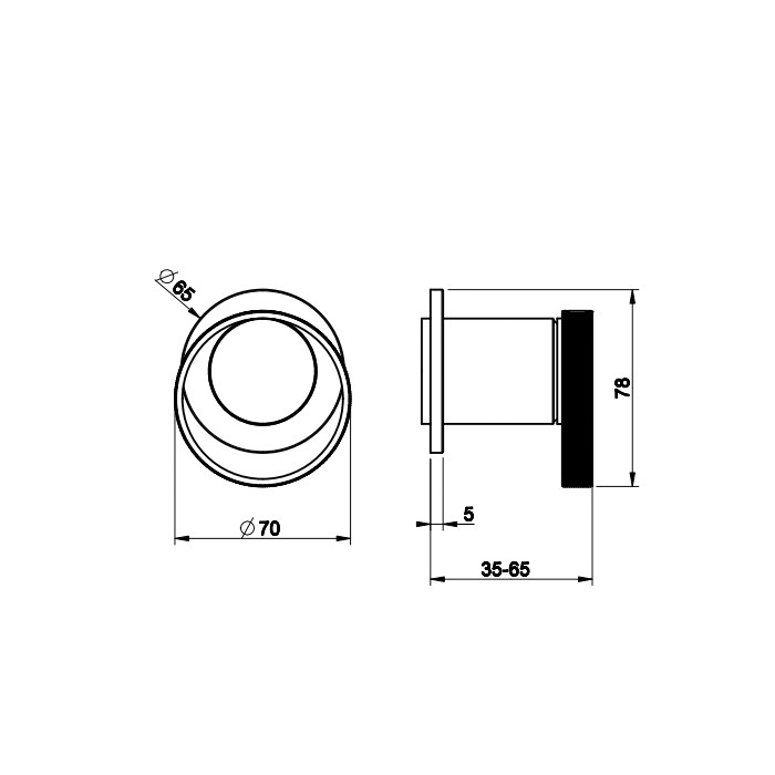 Gessi Встраиваемый однорычажный смеситель на 1 выход, Anello, 63361#031 цвет: хром