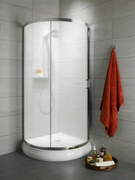 Radaway душевой уголок 90x90 профиль хром стекло фабрик, Premium Plus - 30473-01-06N