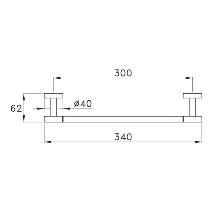 Полотенцедержатель 30 cм, Stella Sirius, золото арт. SR10000AU04