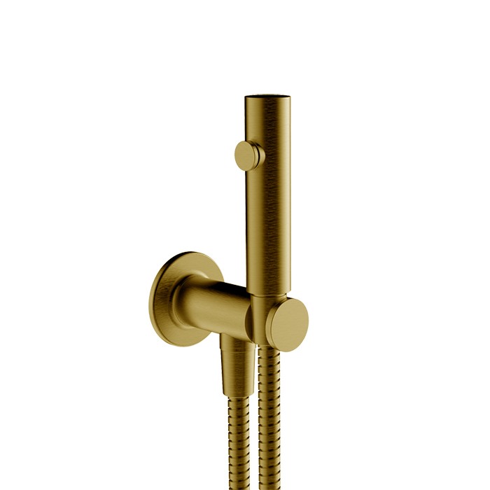 Gessi Гигиенический душ на 1/2, Inciso, 58153#087 цвет: gold brushed ccp