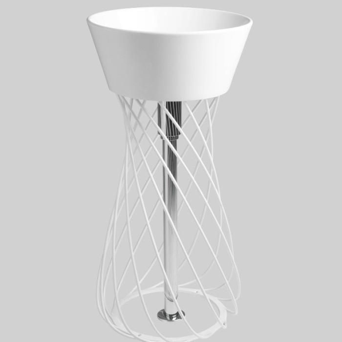ArtCeram консоль под раковину, aca045 01 00 wire цвет: белый глянцевый