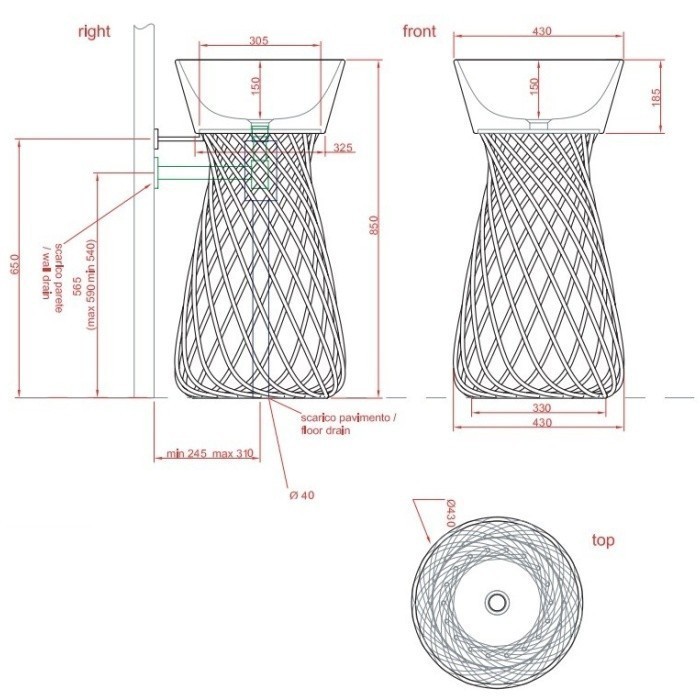 ArtCeram консоль под раковину, aca045 01 00 wire цвет: белый глянцевый