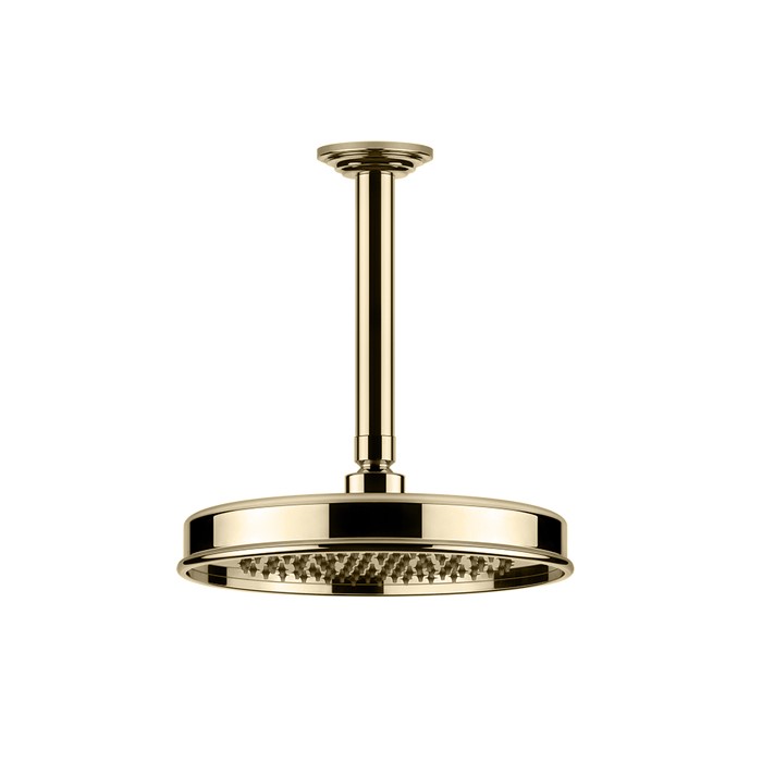 Gessi Верхний душ d20см., с потолочным держателем 28.8см., Venti20, 65152#720 цвет: nickel pvd