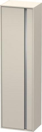 Duravit шкаф высокий левый, с полками, ketho, kt1265l9191 цвет: серо-коричневый