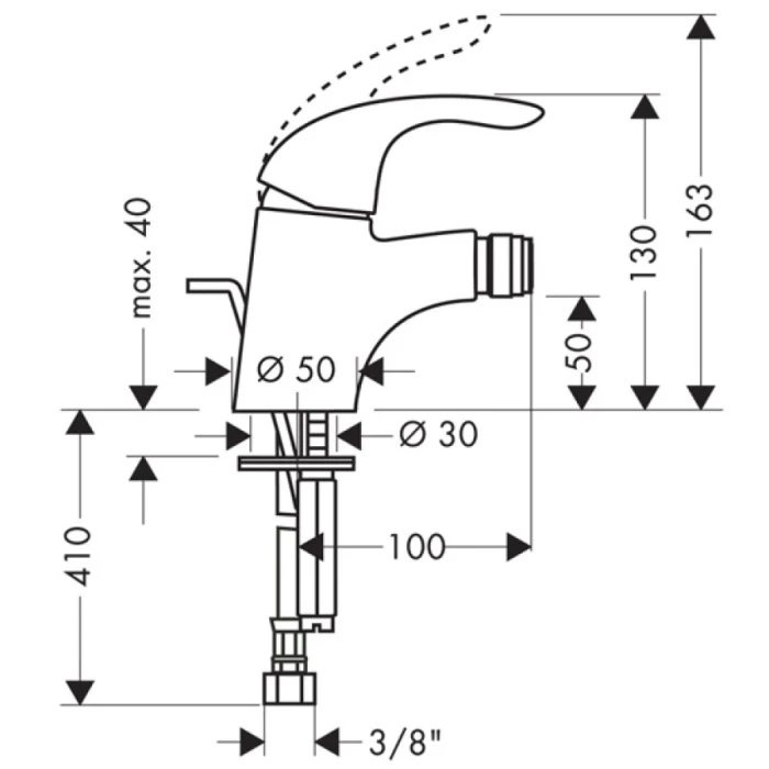 Hansgrohe смеситель для биде, Focus E, хром арт. 31720000