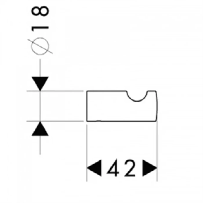 Hansgrohe крючок, Logis, хром арт. 40511000