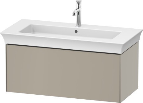 Duravit тумба подвесная 458 мм х 984 мм, white tulip, wt424206060 цвет: серо - коричневый шелковисто - матовый